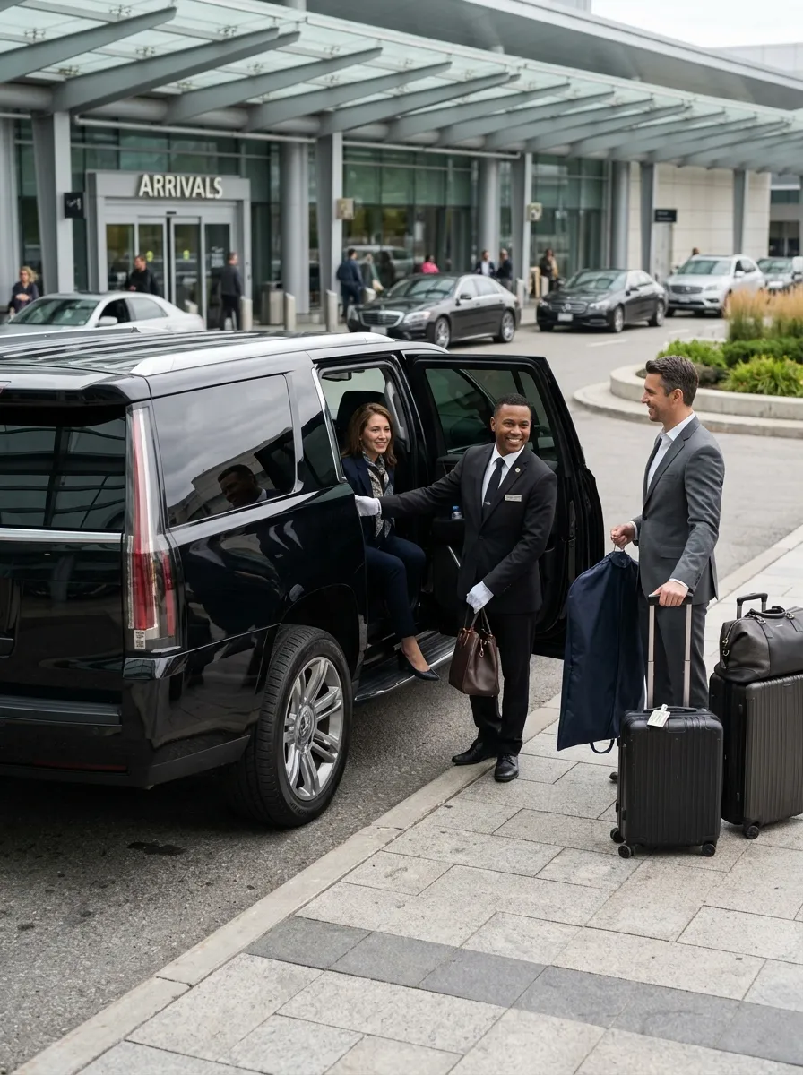 Toronto to Buffalo Airport executive limo service with Cadillac Escalade SUV